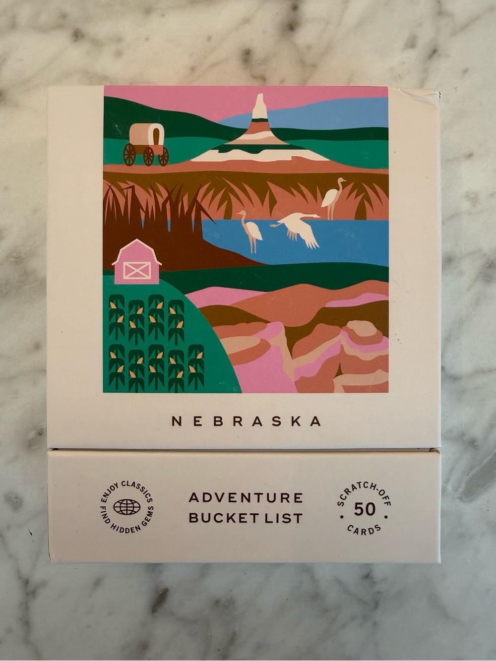 Nebraska Adventure Bucket List Scratch-Off Cards